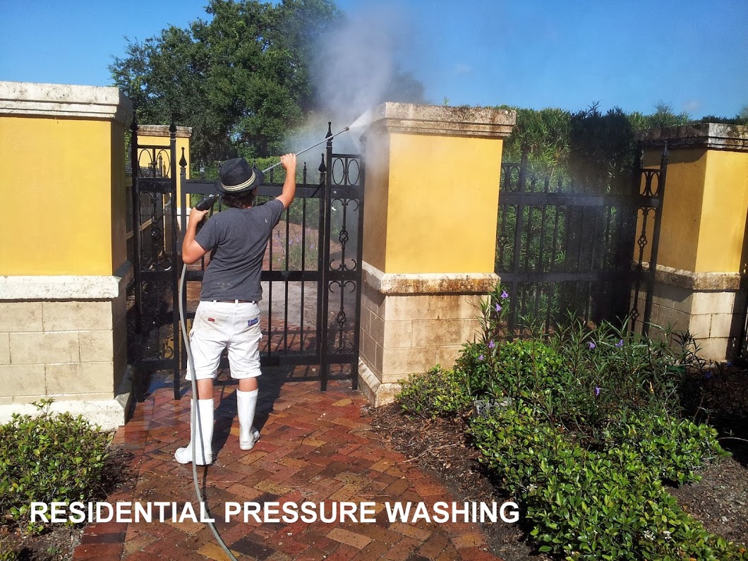 Pressure washing